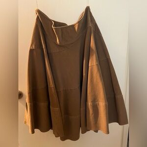 DKNY corduroy camel skirt